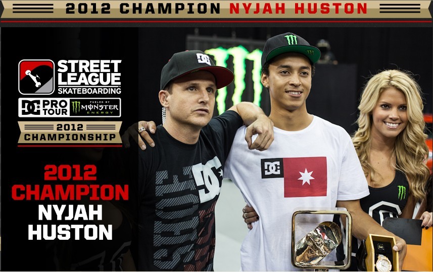 nyjah huston获得2012 street league 冠军