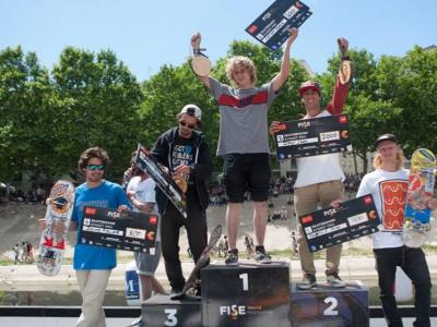 FISE World Montpellier 2014滑板职业组前三名官方视频