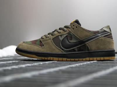 Nike SB 军绿迷彩配色Dunk Low Pro发布！